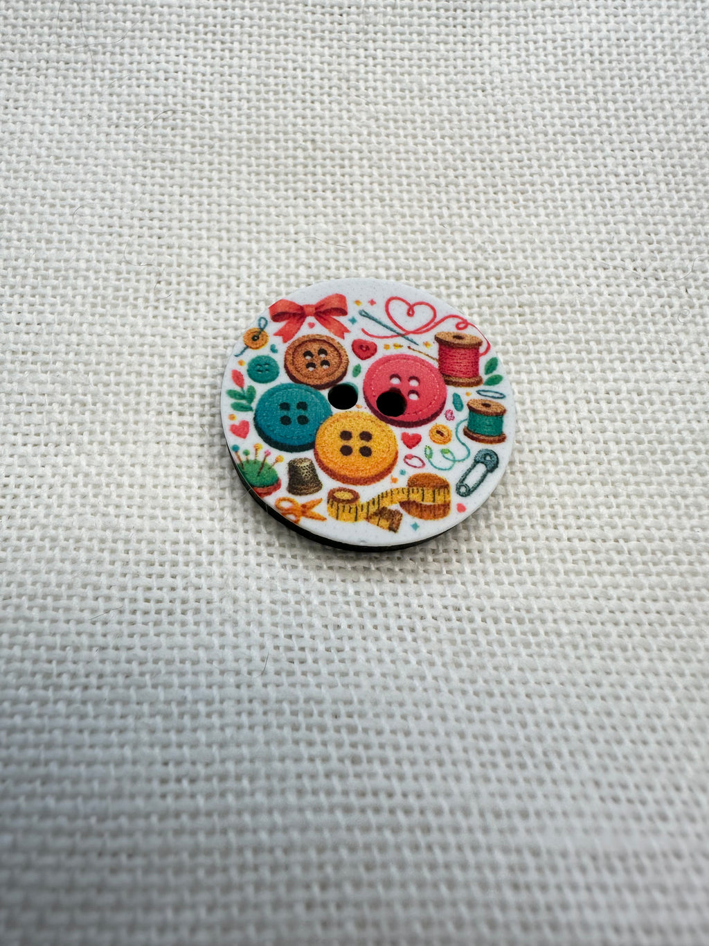Sewing-Themed Button – 23mm