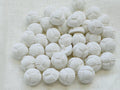 16mm White Textured Knot Buttons – Clearance Pack of 35