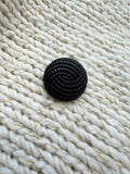 Black Textured Spiral Button – 21mm