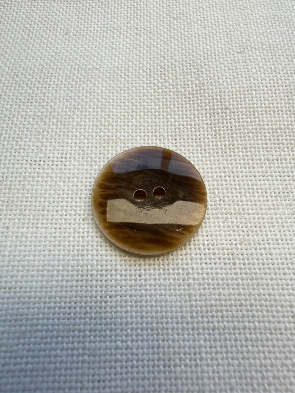 23mm Yellow & Pastel Pearlescent Two Hole Button – Plastic