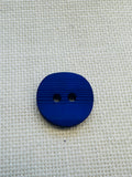 Hand Dyed Royal Blue Textured Button – 15mm