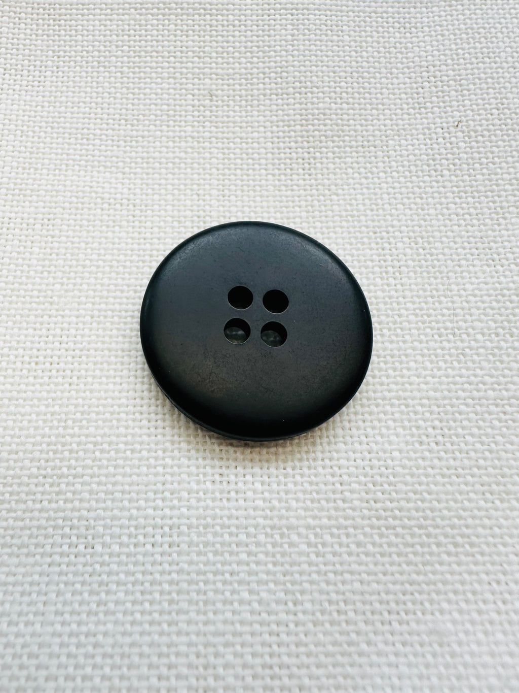 Black 4-Hole Coat Button – 28mm – Sold Individually