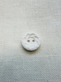 White Matte Flower Button – 18mm