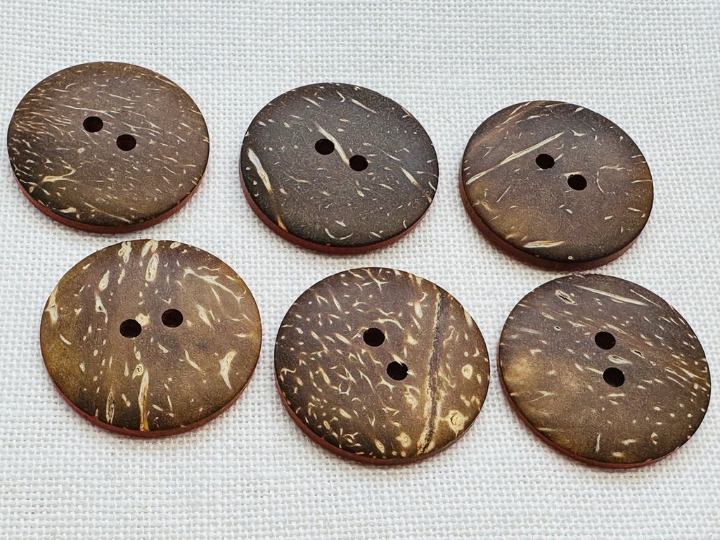 Orange Coconut Shell Eco Button – 30mm