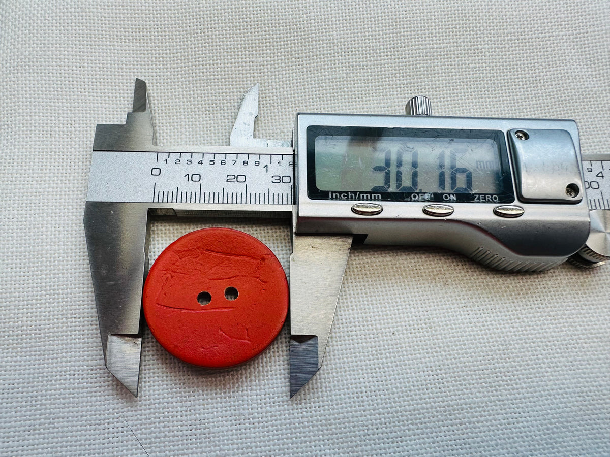 Orange Coconut Shell Eco Button – 30mm