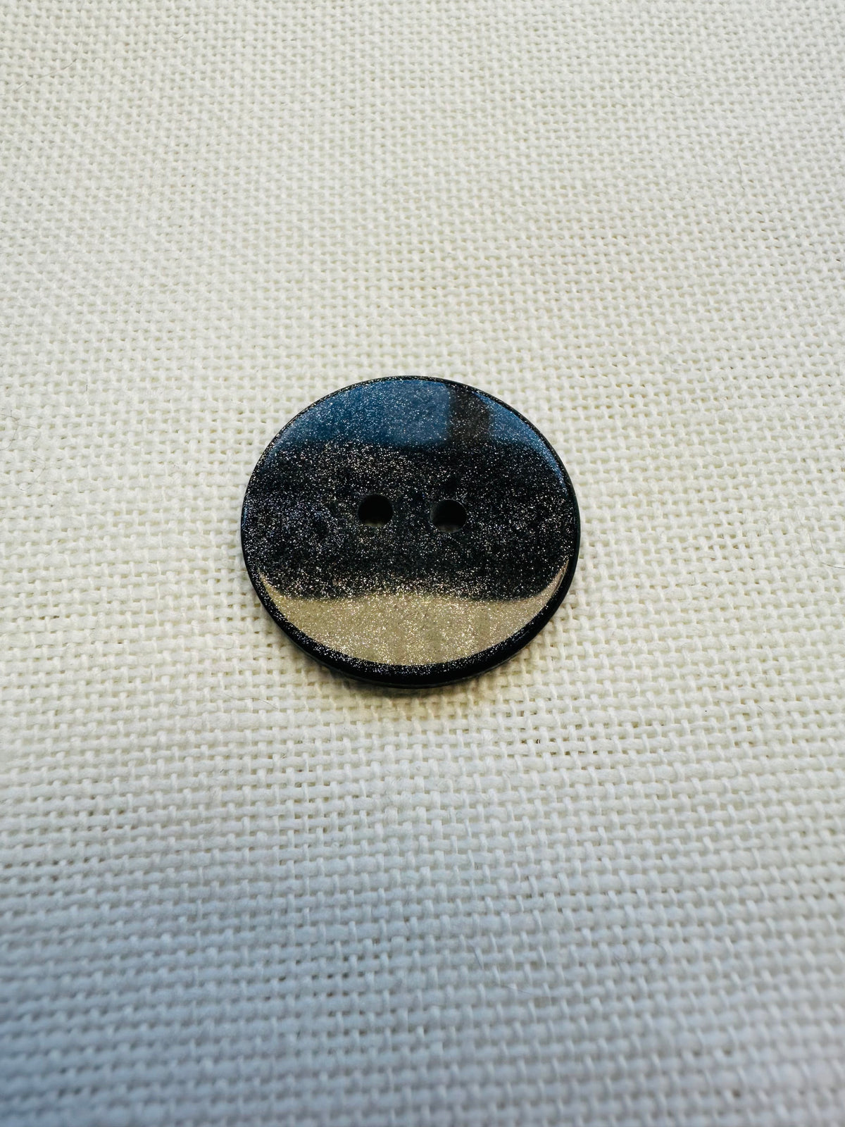 Charcoal Grey Shimmer Button – 23mm Two Hole Button