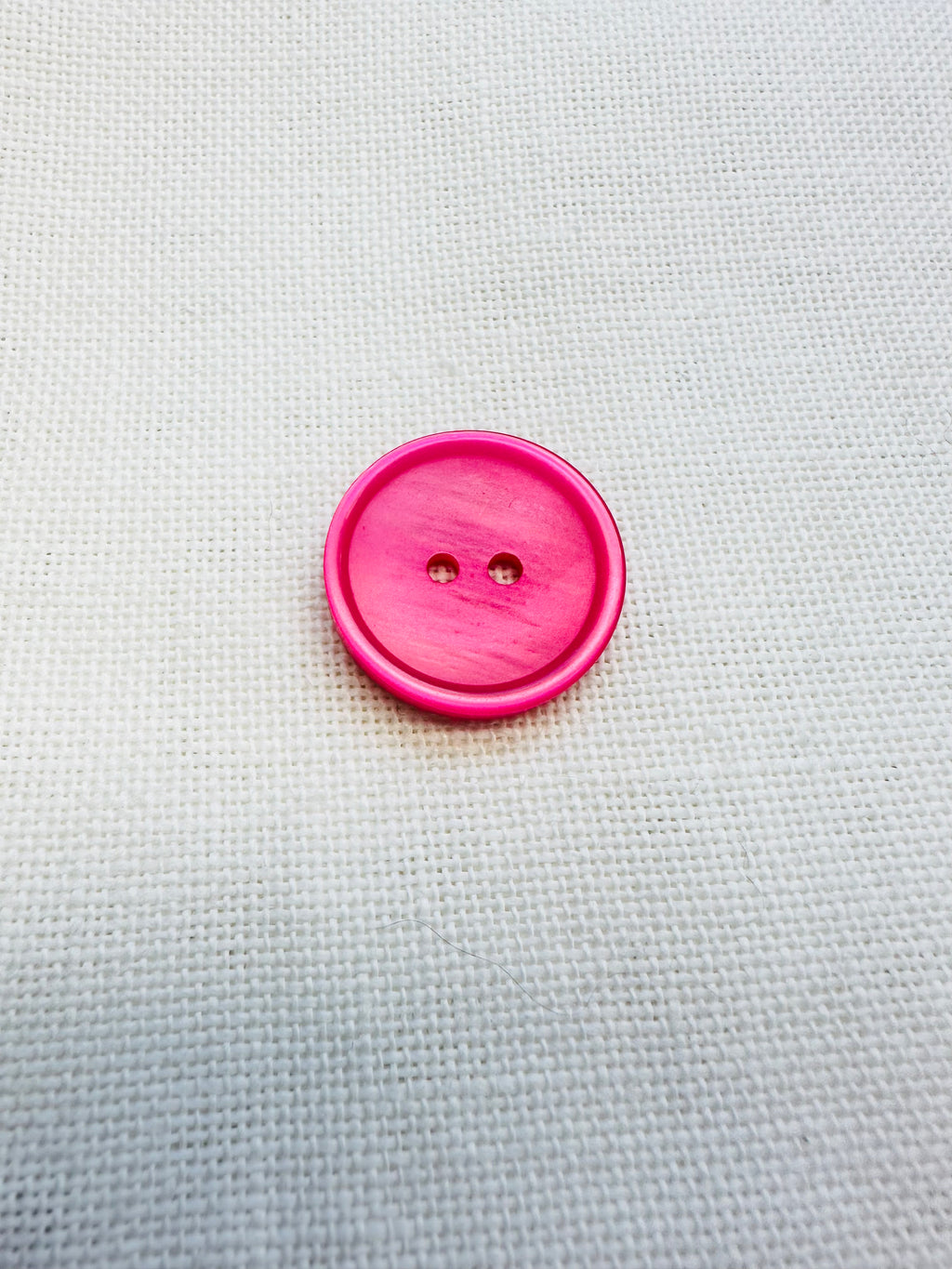 Pink Pearlised 23mm Polyester Button