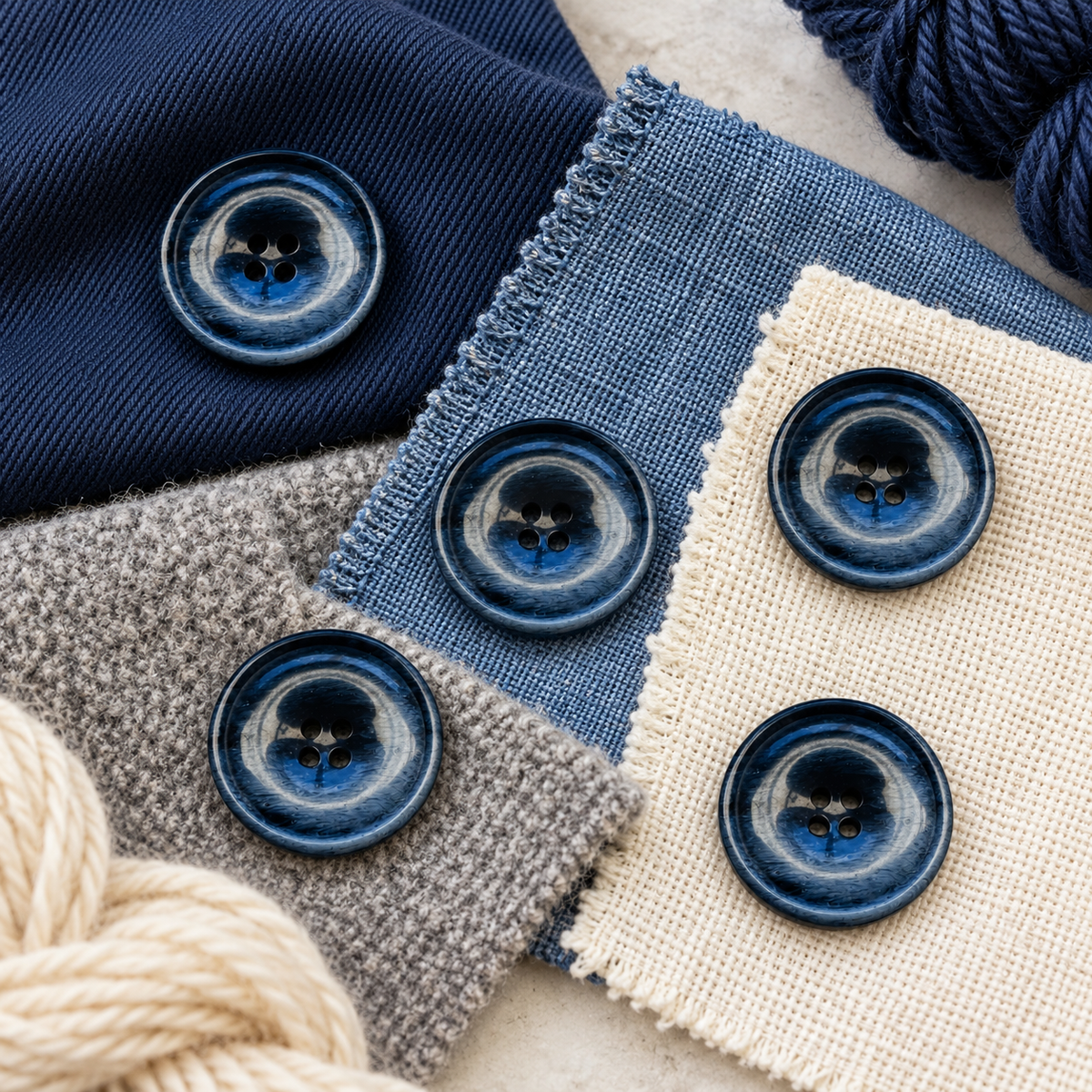 23mm Navy Button – Sold Individually