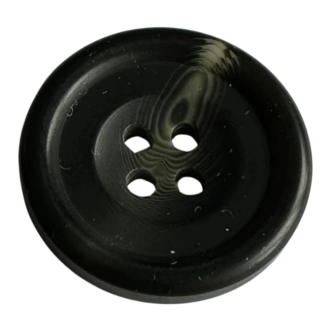 Black button 23mm with khaki detail sold individually