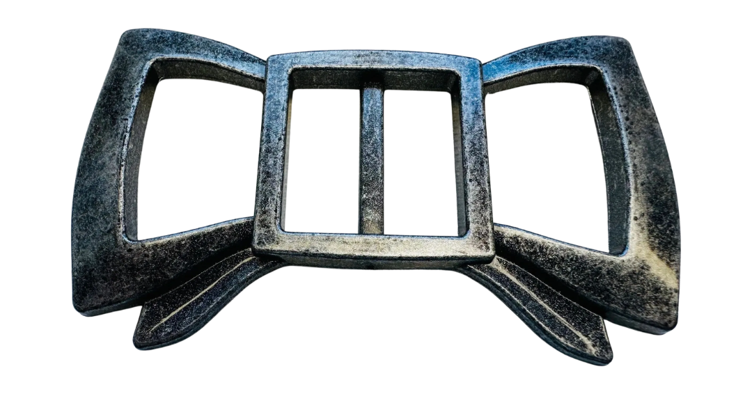 Vintage Slide Buckle – 32mm Strap Fit – Metal-Effect Plastic – 1990s – Sold Individually