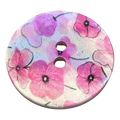 Pink Flower Buttons 23mm – Pearly Floral Button – Sold Individually