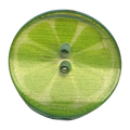 Lime Slice Button 23mm – Novelty Fruit Button – Sold Individually