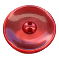 Red Hand-Dyed Button – 28mm (44L, 1 1/8") – Two Hole – Sold Individually