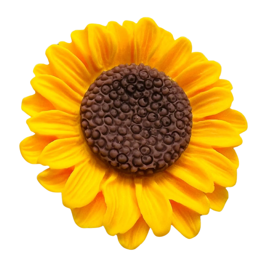 Sunflower Button 40mm – Yellow Floral Statement Button Sold Individually