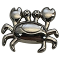 Silver Crab Buttons – 20mm Metal Shank Buttons – Coastal Crab Design – Sold Individually