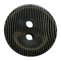 Black button 15mm translucent striped design sold individually