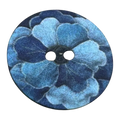 Blue Floral Buttons 23mm – Large Sewing Buttons – Sold Individually