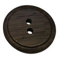 Brown button 18mm matte finish sold individually