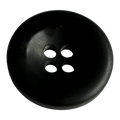 Black button 25mm matt chunky design sold individually