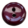 Burgundy button 18mm with a faceted border sold individually