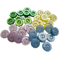 Cardigan Button Bundle 20mm – 40 Mixed Buttons – Pastel Sewing & Knitting Buttons