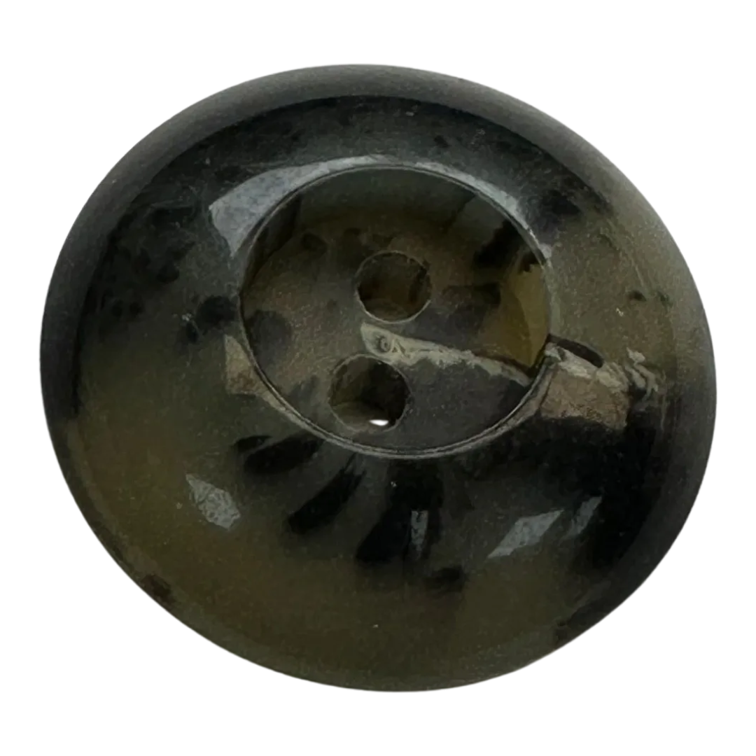 Grey button 28mm chunky ombre design sold individually