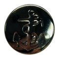 Silver Metal Anchor Blazer Button – 18mm – Nautical Jacket Button – Sold Individually