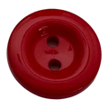 Red button 15mm glossy finish classic design sold individually