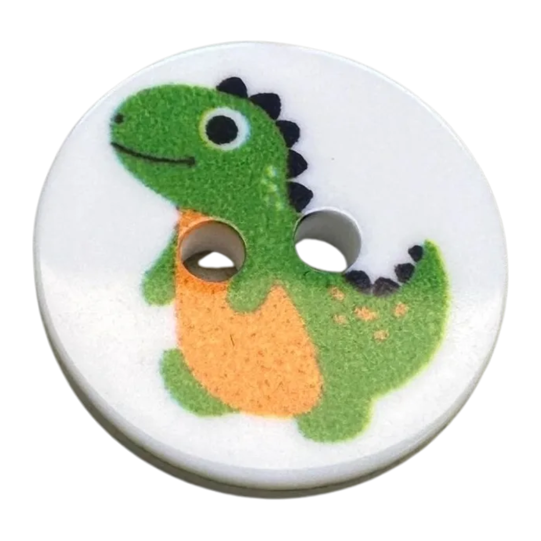 Dinosaur Buttons 15mm – Novelty Sewing Buttons – Sold Individually