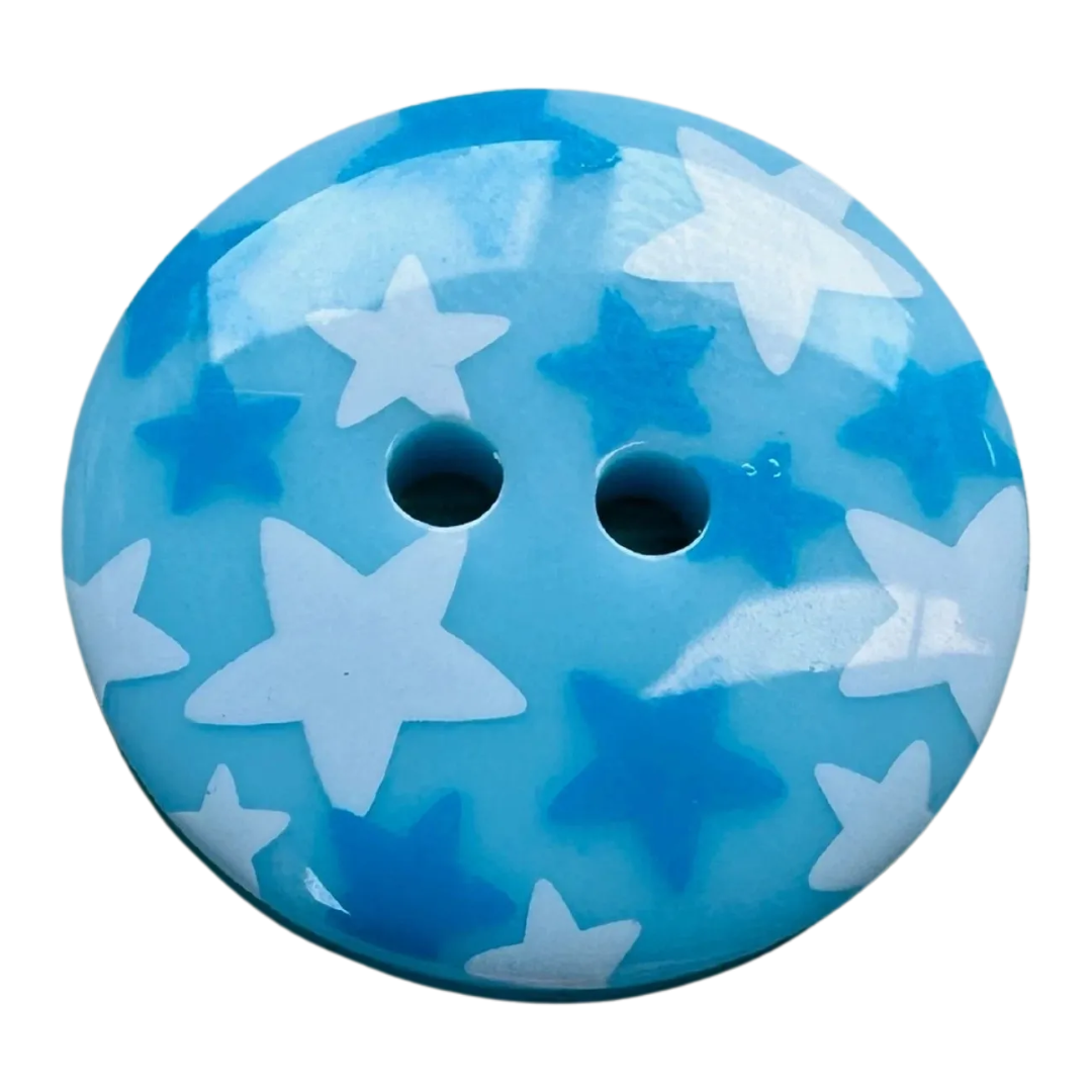 Blue Star Cardigan Buttons – 23mm (36L / 7⁄8 inch) – Sold Individually