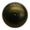Antique Brass Metal Button – 15mm – Shank Back – Sold Individually