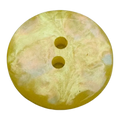 Lemon button 20mm iridescent pearl finish sold individually