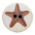 Starfish Button – 23mm Resin Button – Sold Individually
