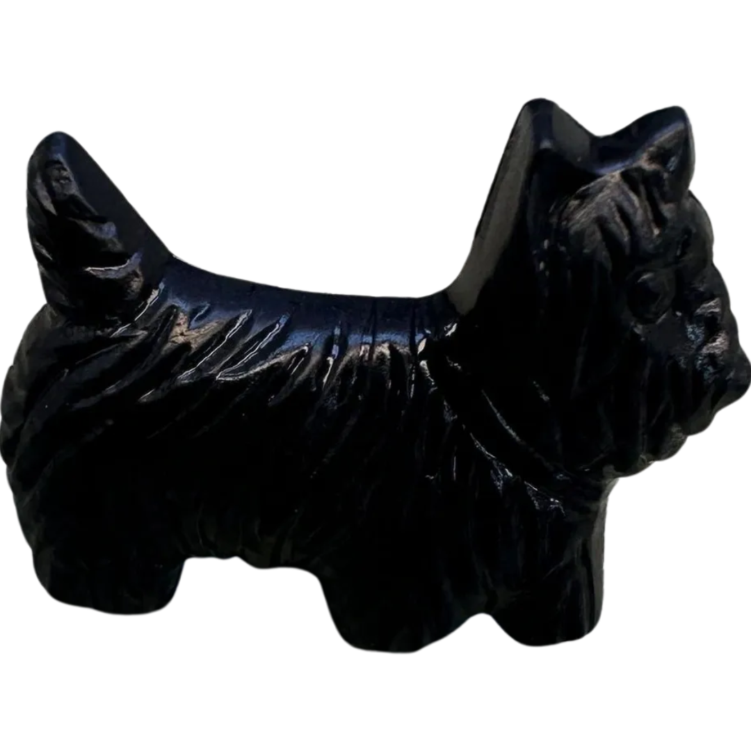 Scottie Dog Button – 17mm – Black Shank Button – Sold Individually