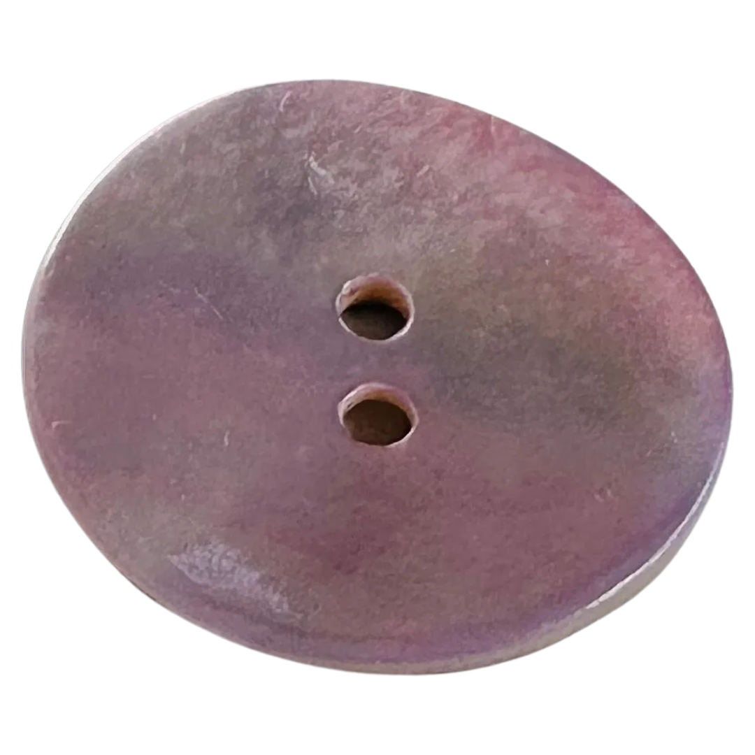 Pink button 23mm eco Agoya shell sold individually