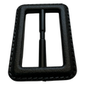 Black Plastic Belt Buckle 40mm – Rectangular Buckle for Belts
