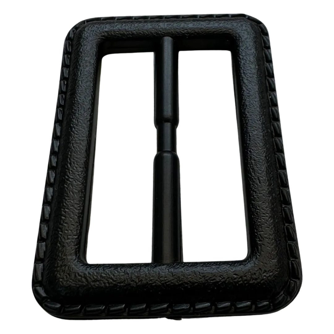 Black Plastic Belt Buckle 40mm – Rectangular Buckle for Belts