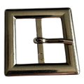Metal buckle silver tone with a prong to fit a belt 20mm