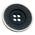 Black Two-Tone Buttons – 15mm (24L / 5/8") Cuffs & Knitwear – Sold Individually