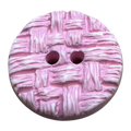 Pink Textured Buttons – 20mm (32L, 3/4") – Woven Effect – Sold Individually