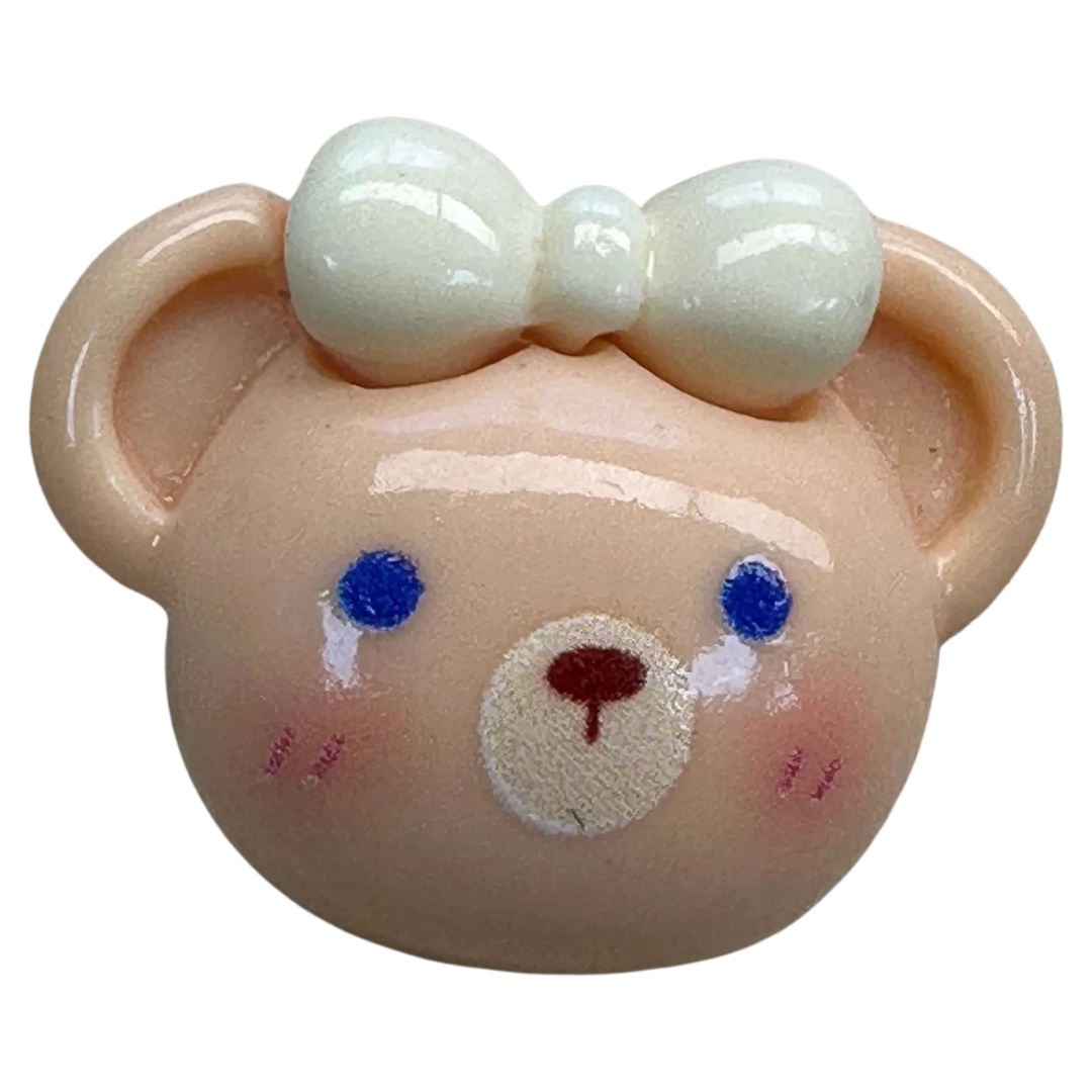 Teddy bear buttons 23mm novelty design sold individually