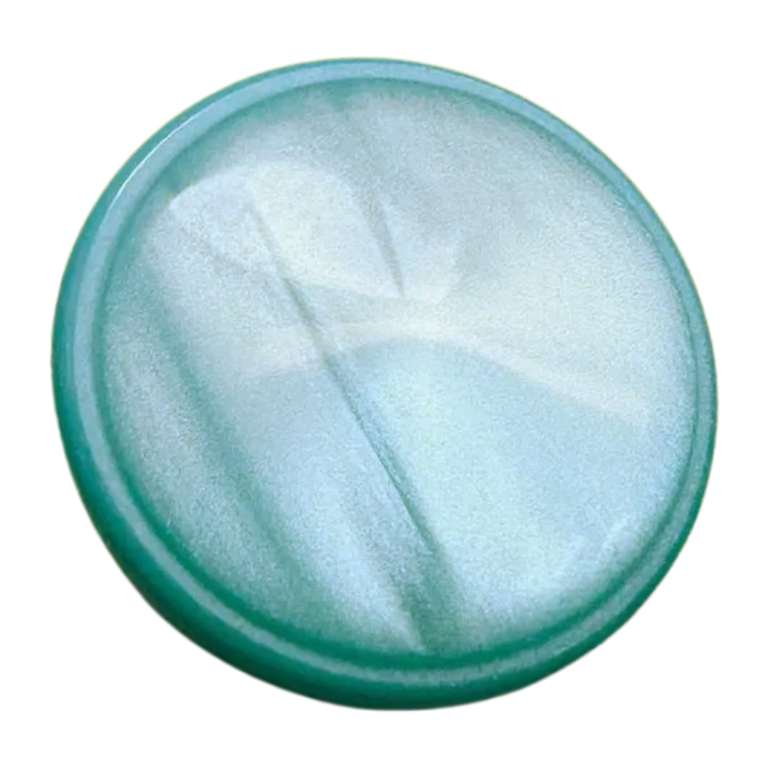 Sea Glass Inspired Buttons 15mm – Hand Dyed Coastal Cardigan Buttons – Sold Individually