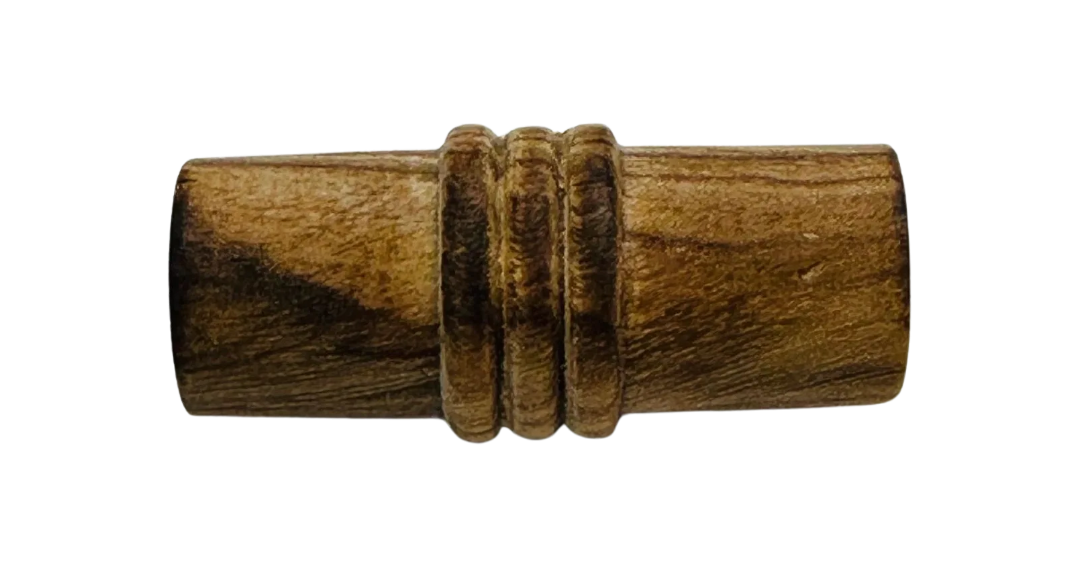 Burnt wood toggle buttons 20mm sold individually