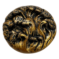 Gold Scroll Statement Button – 38mm Decorative Coat Button – Sold Individually