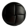 Brown button 20mm classic football design sold individually