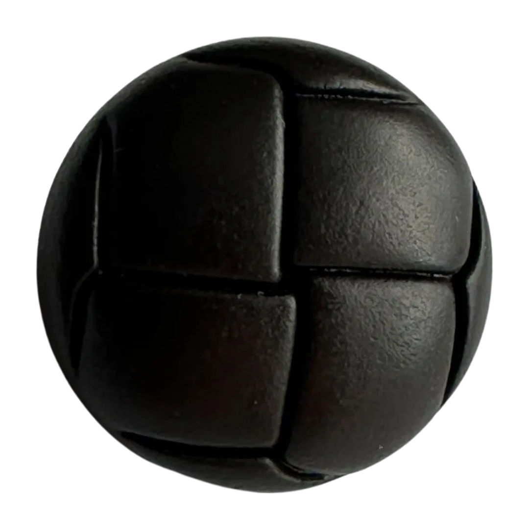 Brown button 20mm classic football design sold individually