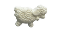 White sheep button 18mm cute novelty design sold individually