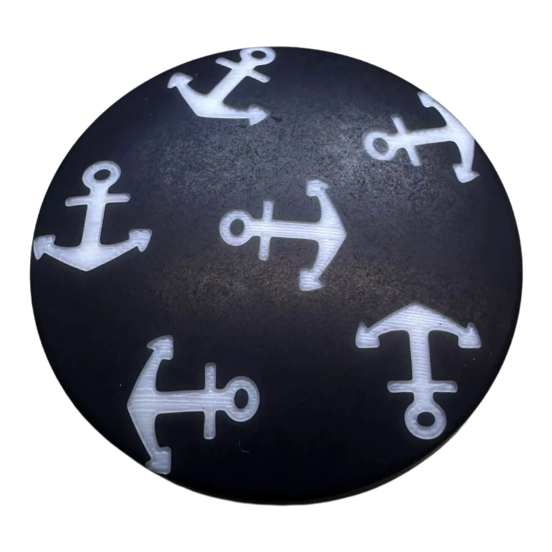 Navy Anchor Button – 20mm Union Knopf Shank Button – Sold Individually