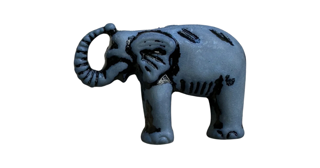 Elephant button 20mm realistic design sold individually