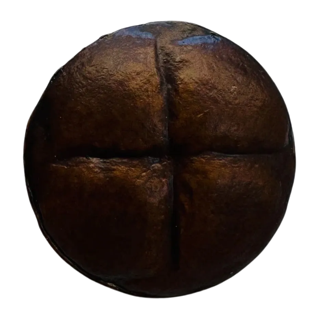 Leather Button 20mm – Genuine Brown Leather Coat & Cardigan Button